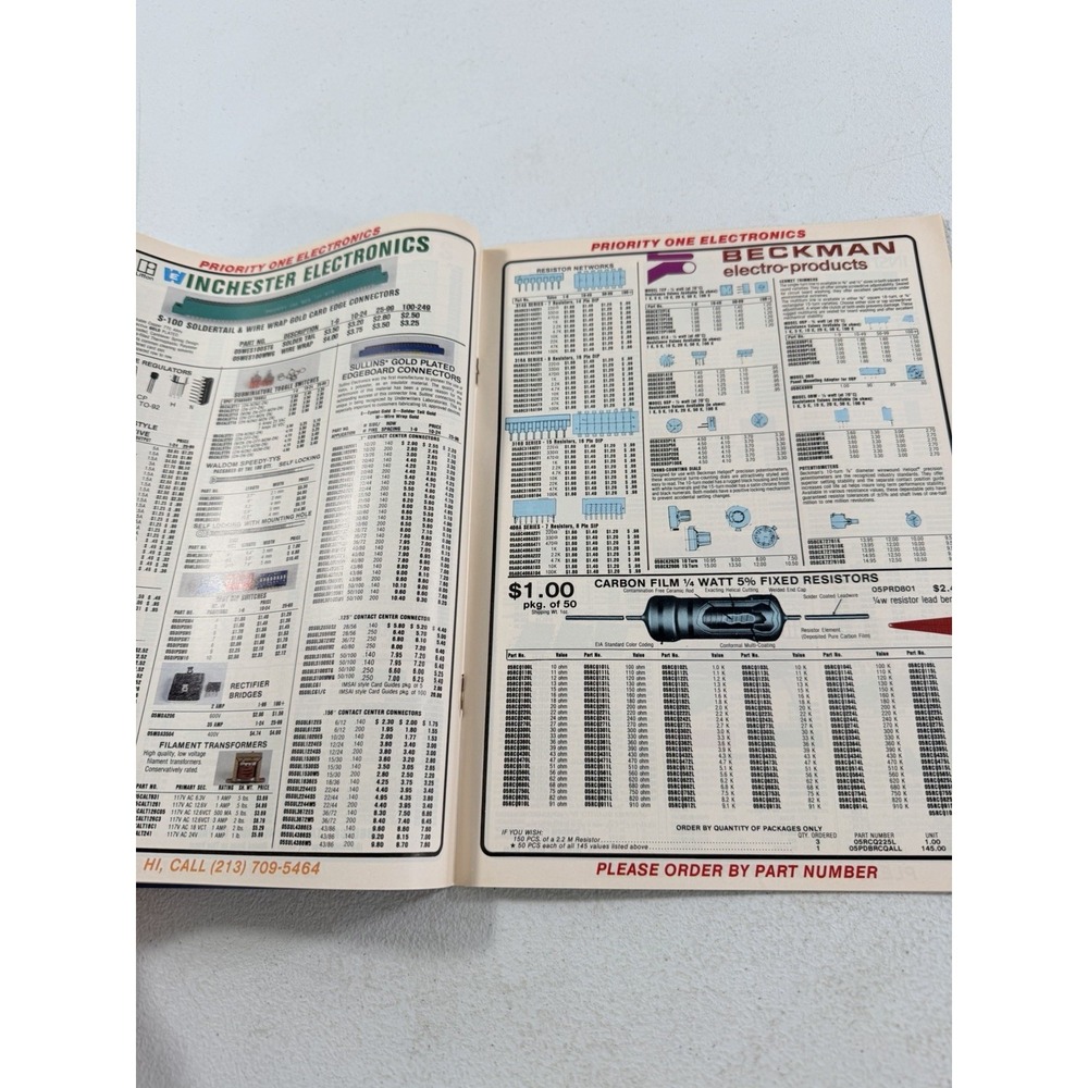 Priority One Electronics Spring 1982 Catalog Engineering Selection - Picture 6 of 8